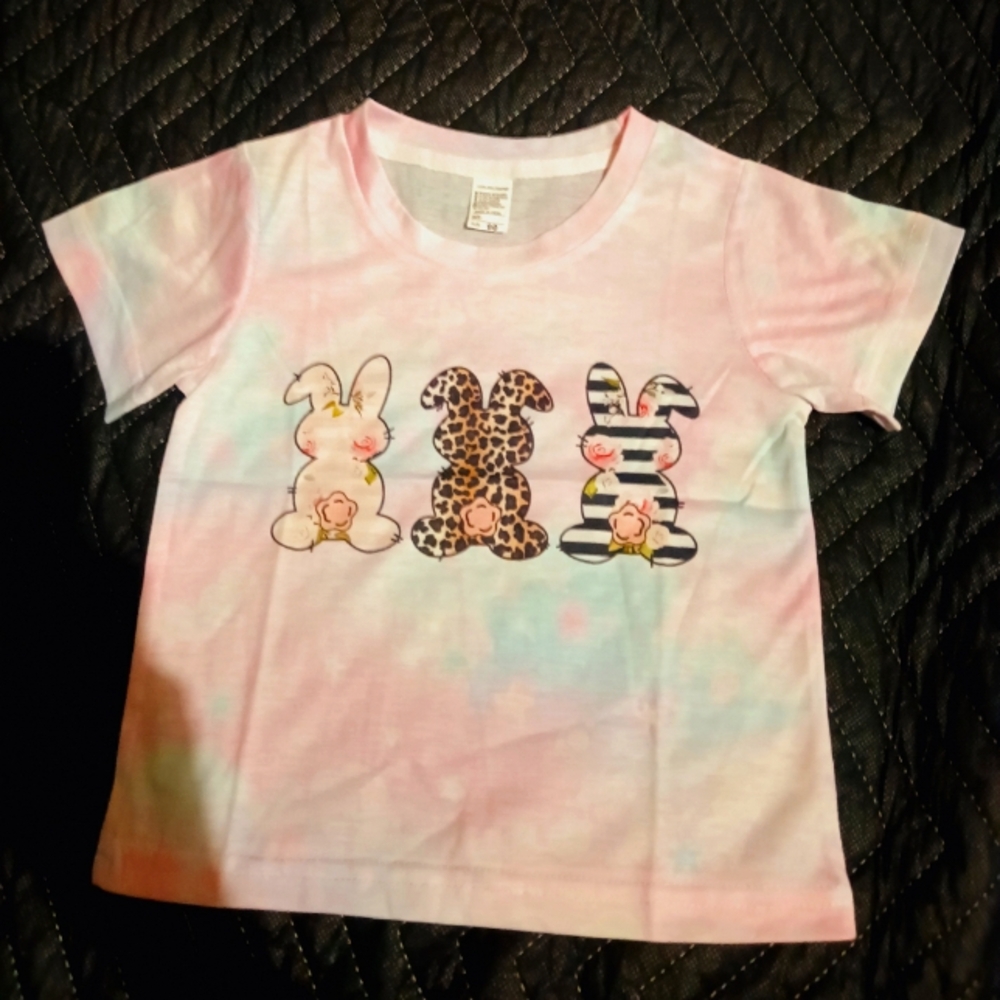 Girls Easter Bunny toddler tshirt